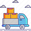 supplier, truck, shipping, transportation