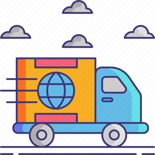 Worldwide, delivery, truck icon - Download on Iconfinder