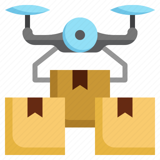 Supply, chain, logistic, drone, shipping, delivery, tracking icon - Download on Iconfinder