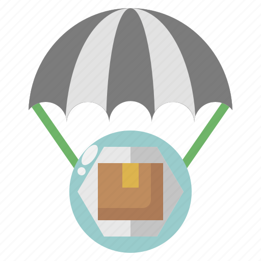Parachute, logistics, shipping, parcel, supply, chain, management icon - Download on Iconfinder