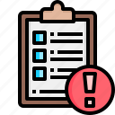 document, clipboard, checklist, report, business