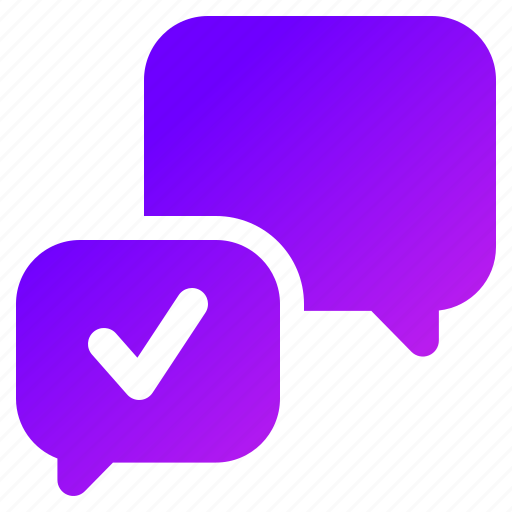 Approve, chat, opinion, feedback, dialogue icon - Download on Iconfinder