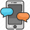 cellphone, chat, interface, message, mobile phone, smartphone, sms