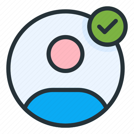User, profile, approved, avatar, person, man icon - Download on Iconfinder