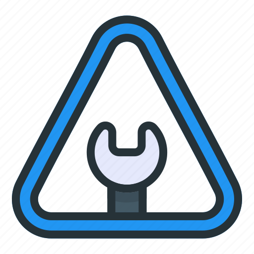 Wrench, caution, settings, gear, options, preferences icon - Download on Iconfinder