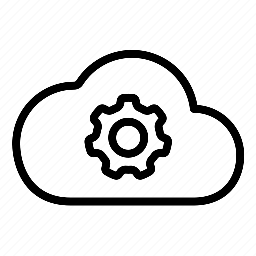 Cloud, setting, weather, forecast, gear, rain icon - Download on Iconfinder