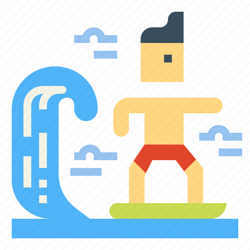 Surfer, water, sports, waves, summertime, people icon - Download on Iconfinder