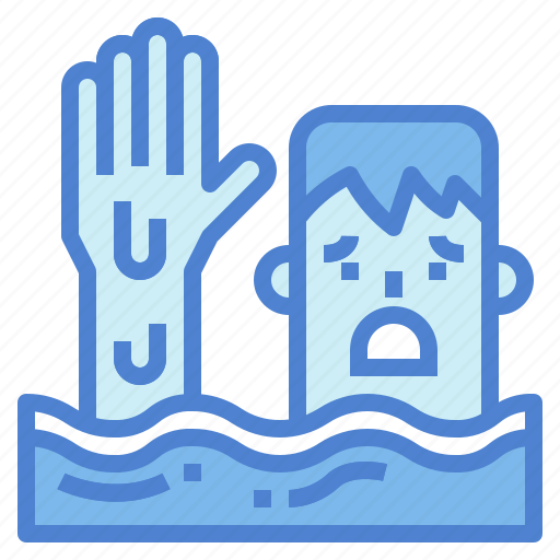 Drowning, hand, emergency, people, drown icon - Download on Iconfinder