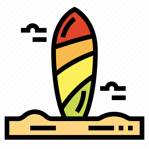 Surfboard, beach, surfing, sports, equipment icon - Download on Iconfinder