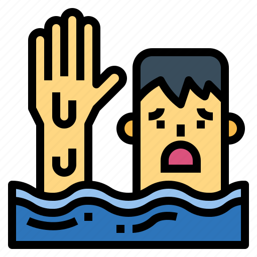 Drowning, hand, emergency, people, drown icon - Download on Iconfinder