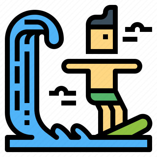 Surf, surfing, sport, people, surfboard icon - Download on Iconfinder
