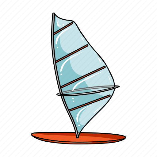 Attribute, beach, board, recreation, sail, sport, surfing icon - Download on Iconfinder