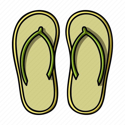 Attribute, beach, recreation, shoes, slippers, sport, surfing icon - Download on Iconfinder