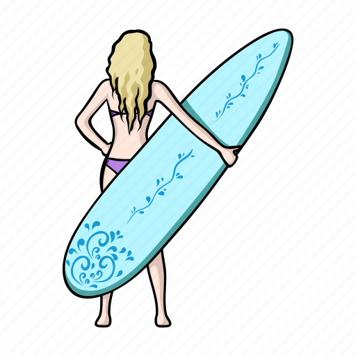 Attribute, beach, board, recreation, sport, surfer, surfing icon - Download on Iconfinder