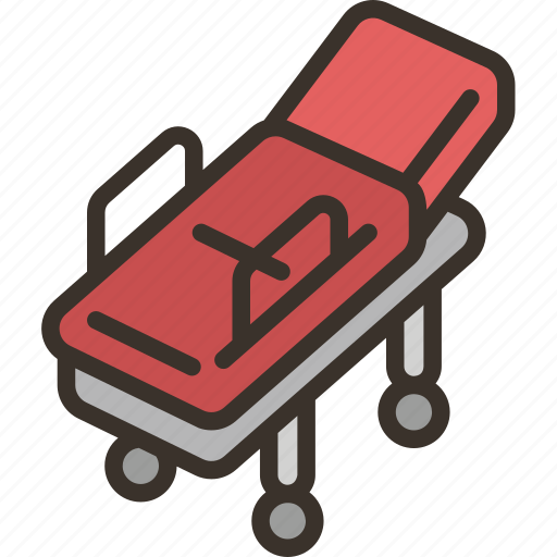 Stretcher, emergency, bed, patient, transport icon - Download on Iconfinder