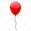 surprise, red, balloon, isometric 