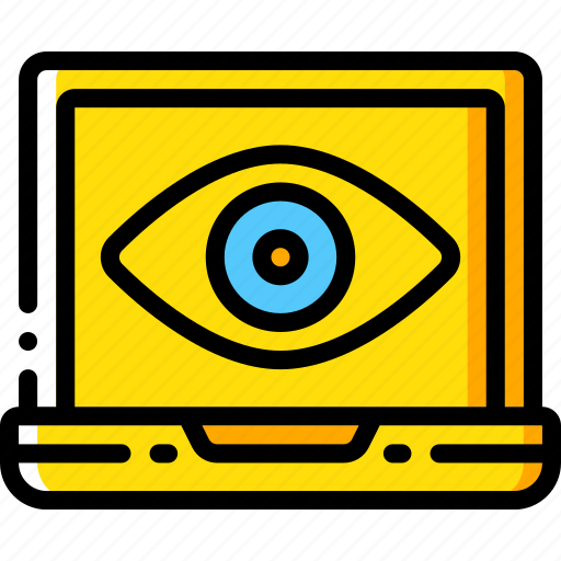 Laptop, security, spy, surveillance icon - Download on Iconfinder
