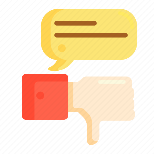 Feedback, negative, negative feedback, thumbs down icon - Download on Iconfinder