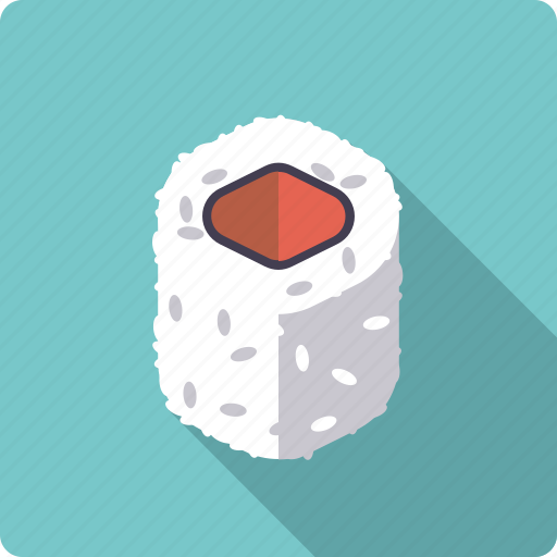 Food, inside out, japan, rice, roll, seafood, sushi icon - Download on Iconfinder