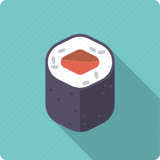 Food, japan, rice, roll, seafood, seaweed, sushi icon - Download on Iconfinder