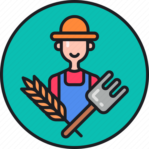 Farmer, agriculturer, farming, grower, livestock, pitchfork, producer icon - Download on Iconfinder