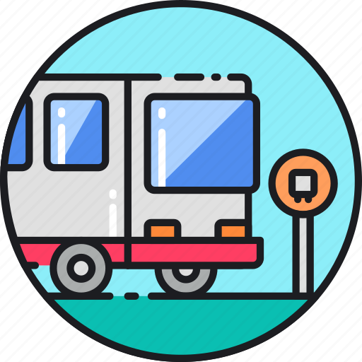Public, transport, bus, coach, metro, transportation, travel icon - Download on Iconfinder