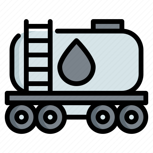 Oil, tank, diesel, wagon, truck, petrol, industry icon - Download on Iconfinder