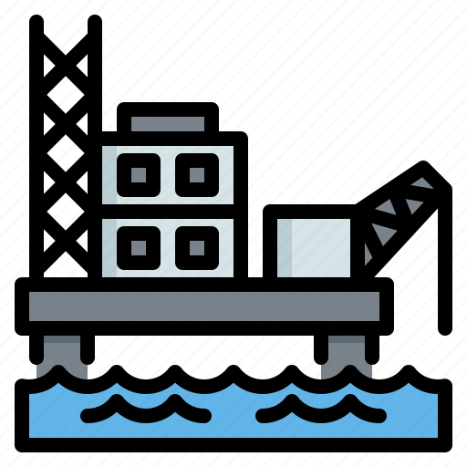 Oil, platform, gas, power, plant, industry, building icon - Download on Iconfinder