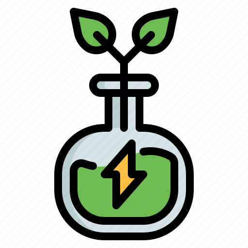 Flask, research, science, ecology, test, tube, leaf icon - Download on Iconfinder