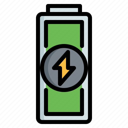 Battery, full, level, status, technology, electronics icon - Download on Iconfinder