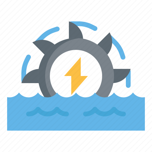 Hydro, power, turbine, wave, water, energy, sustainable icon - Download on Iconfinder