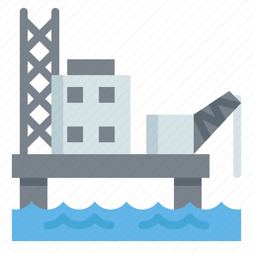 Oil, platform, gas, power, plant, industry, building icon - Download on Iconfinder