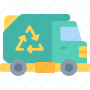 garbage, truck, recycle, transportation, vehicle