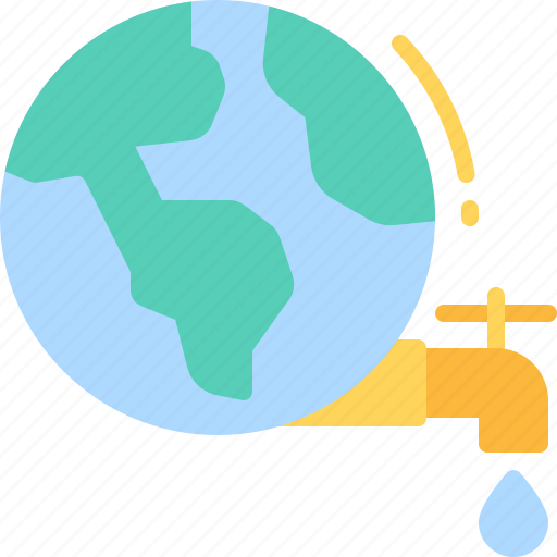 Save, water, tap, faucet, planet, earth, world icon - Download on Iconfinder