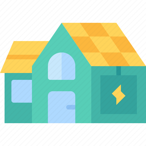 Solar, panel, sun, house, home icon - Download on Iconfinder