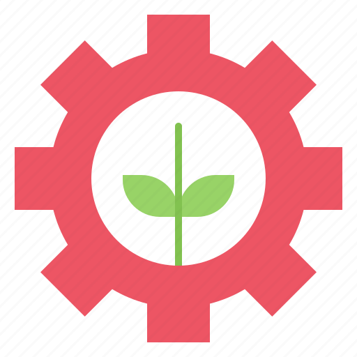 Energy, gear, generate, leaf, process, settings icon - Download on Iconfinder
