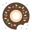 donut, food, sweets 
