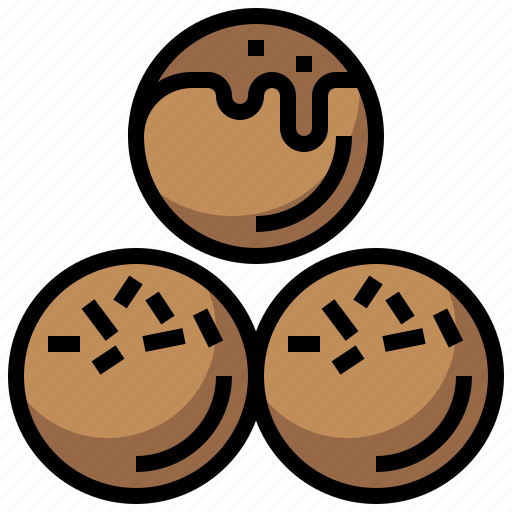 Ball, chocolate, dessert, food, snack, sugar, sweet icon - Download on Iconfinder