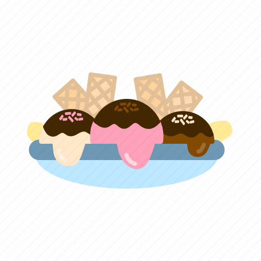 Banana split, dessert, ice cream, sweet icon - Download on Iconfinder