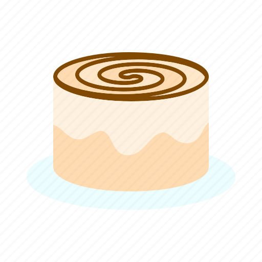 Cake, cinnamon roll, dessert, sweet icon - Download on Iconfinder