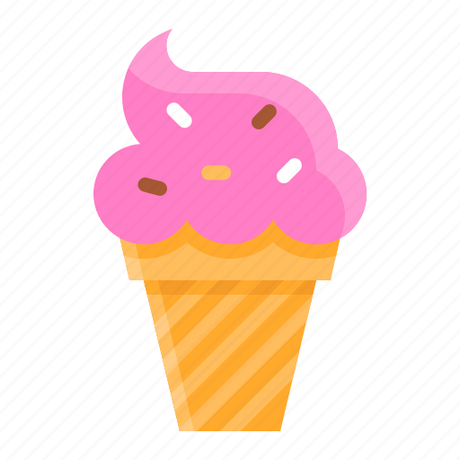 Dessert, ice cream, ice cream cone, sugar, sweet, sweets icon - Download on Iconfinder
