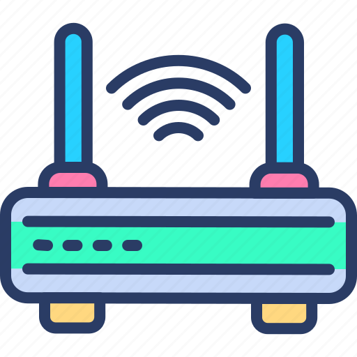 Antenna, broadband, internet, modem, router, signal, wifi icon - Download on Iconfinder