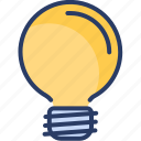 bulb, electric, idea, lamp, led, light, power