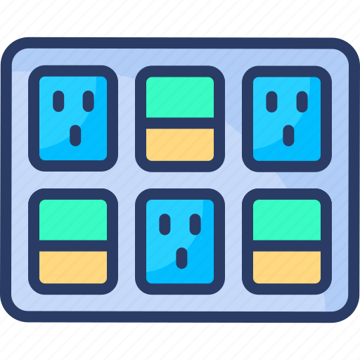 Boxes, circuit, control, electricity, plug, switch, switchboard icon - Download on Iconfinder
