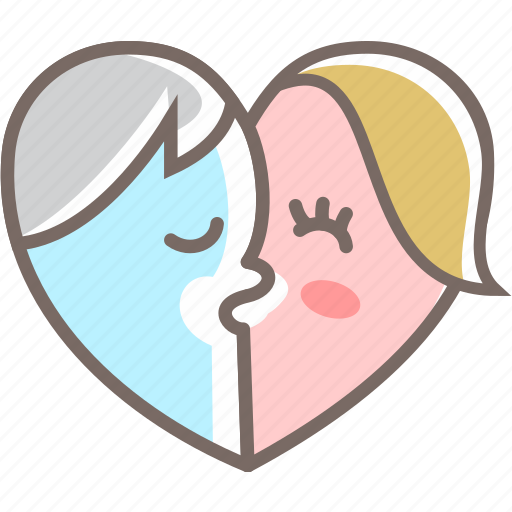 Couple, heart, kiss, love, romance icon - Download on Iconfinder