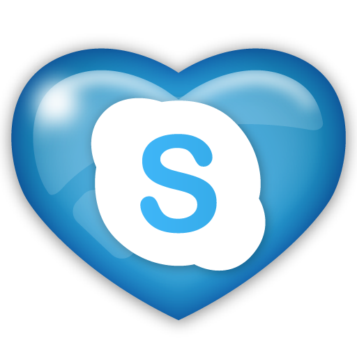 skype, media, social 