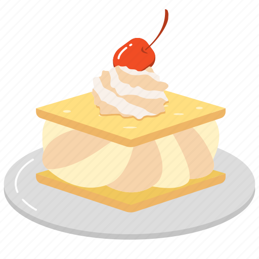 Dessert, sweet, cake, cream, bakery, sandwich, vanilla icon - Download on Iconfinder