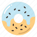 donut, doughnut, bakery, sweets