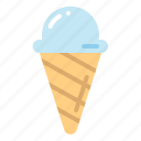 ice cream cone, gelato, ice cream, vanilla