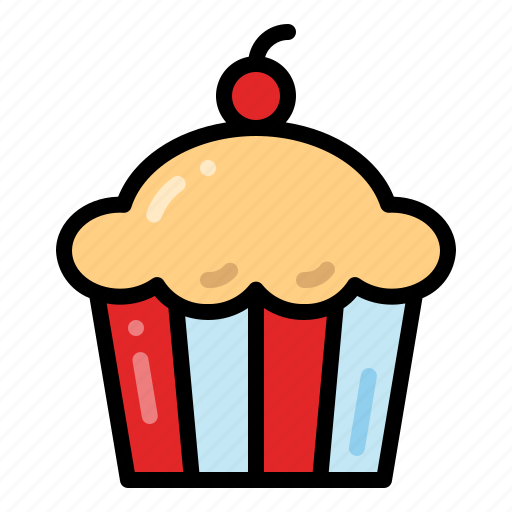 Cupcake, muffin, cake, baked icon - Download on Iconfinder